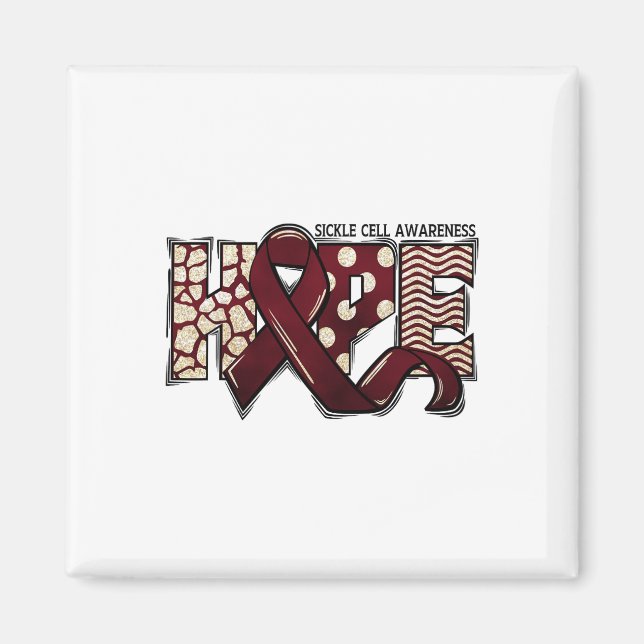 Aimant Mois de sensibilisation à la drépanocytose Mois de (Devant)