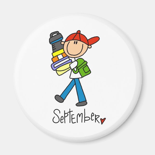 Aimant Mois de septembre (Devant)