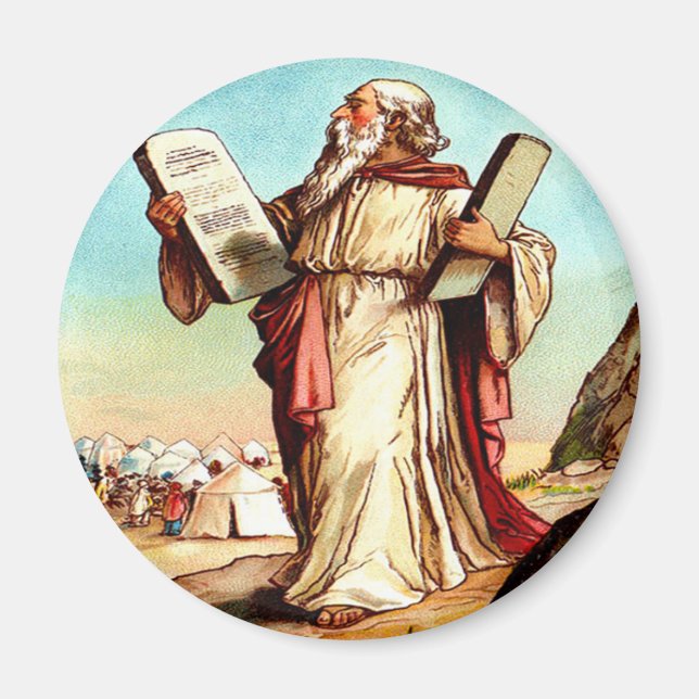 Aimant Moïse avec les tables de l'aimant de loi (Devant)