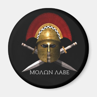 Aimant Molon Labe Spartan Skull