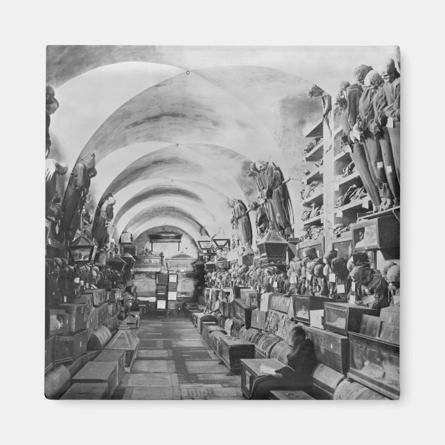 Aimant momies de catacombes de Palerme, Italie (Devant)