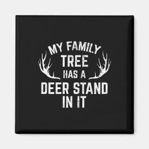 Aimant Mon Arbre Familial A Un Deer Stand Dans Le Prem De