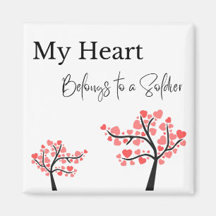 Aimant Mon coeur appartient à un arbre cardiaque soldat