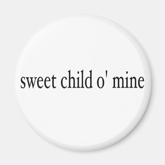 Aimant Mon enfant doux (Devant)