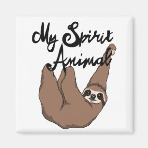 Aimant Mon Esprit Animal mignon Sloth