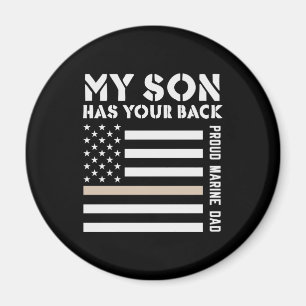 Aimant Mon Fils A Ton Dos Fier Marine Papa Usa Drapeau
