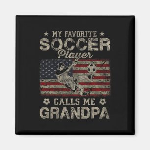 Aimant Mon Joueur De Football Favori M'appelle Papy Drape