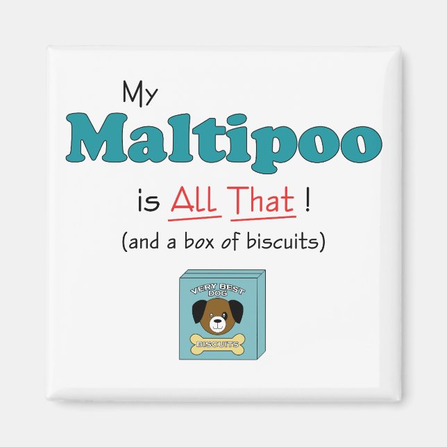 Aimant Mon Maltipoo c'est tout ça ! (Devant)