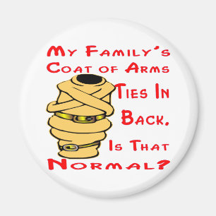 Aimant Mon manteau de famille des cravates de bras dans