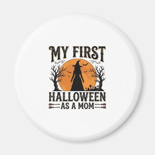 Aimant Mon premier Halloween en tant que maman Vintage Ha