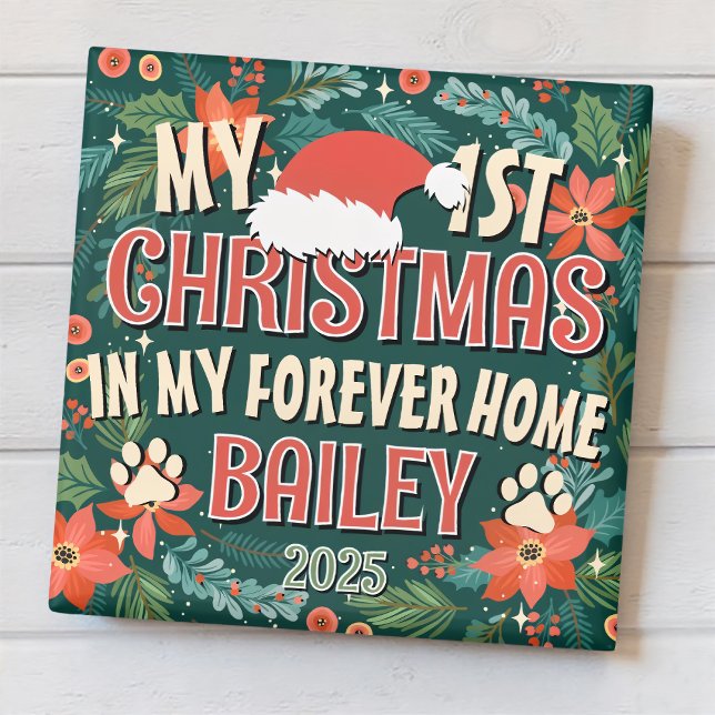 Aimant Mon Premier Noël Dans Mon Forever Home Tonalité (Créateur téléchargé)