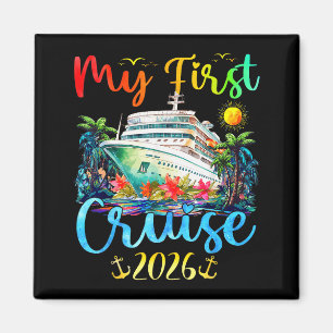 Aimant Mon premier voyage en croisière 2026 pour enfants 