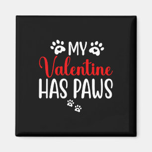 Aimant Mon Valentin a des pattes Amoureux drôle de chat d