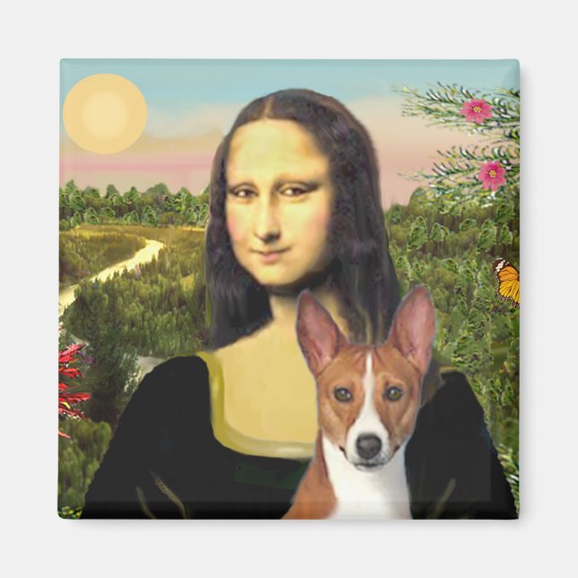 Aimant Mona Lisa - Basenji 1 (Devant)