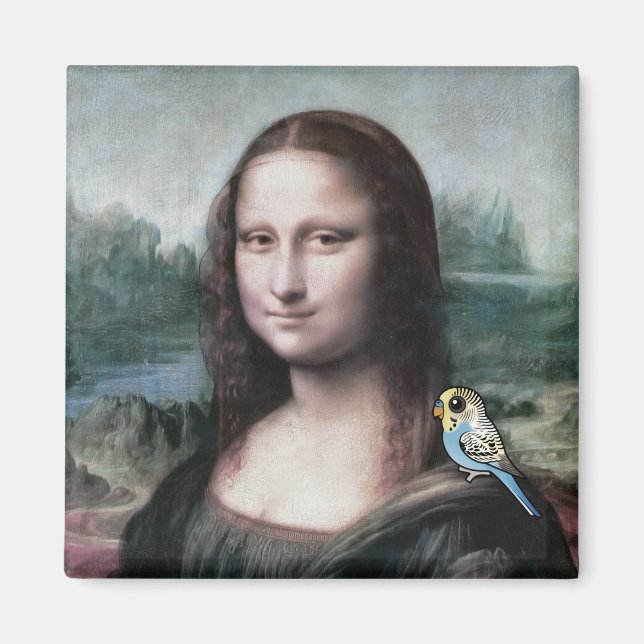 Aimant Mona Lisa & Budgies (Devant)