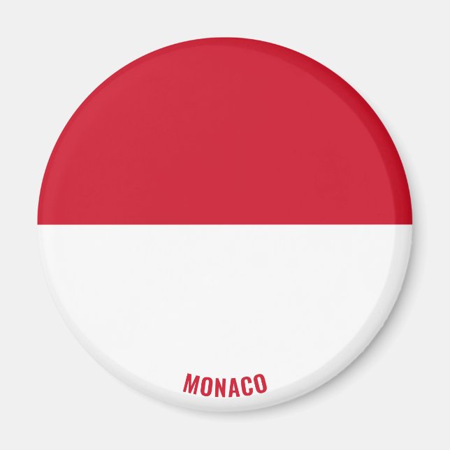 Aimant Monaco Drapeau charmant patriotique (Devant)