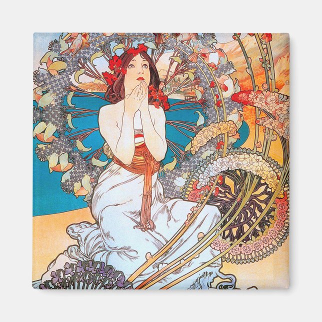 Aimant Monaco, Monte-Carlo, Mucha (Devant)