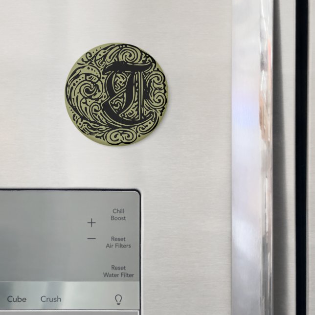 Aimant Monarchie "T" (In situ (réfrigérateur))