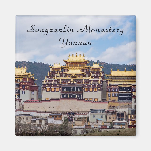 Aimant Monastère Tibétain de Songzanlin - Yunnan, Chine (Devant)