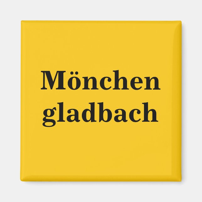 Aimant Mönchengladbach Schild Gold Gleb (Devant)