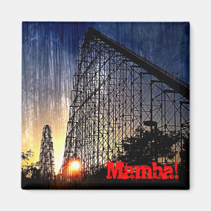 Aimant Monde de montagne russe de Mamba d'amusement
