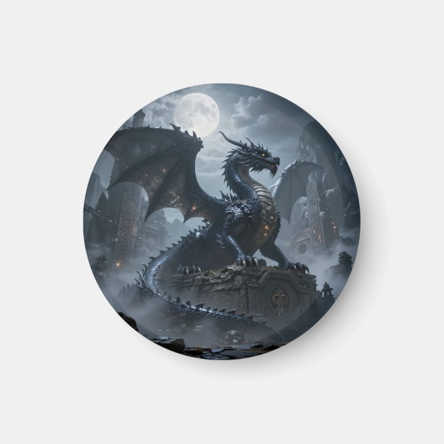 Aimant Monde des dragons – Le royaume du feu et de la mag (Devant)