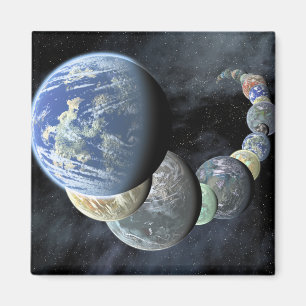 Aimant Mondes rocheux, terrestres