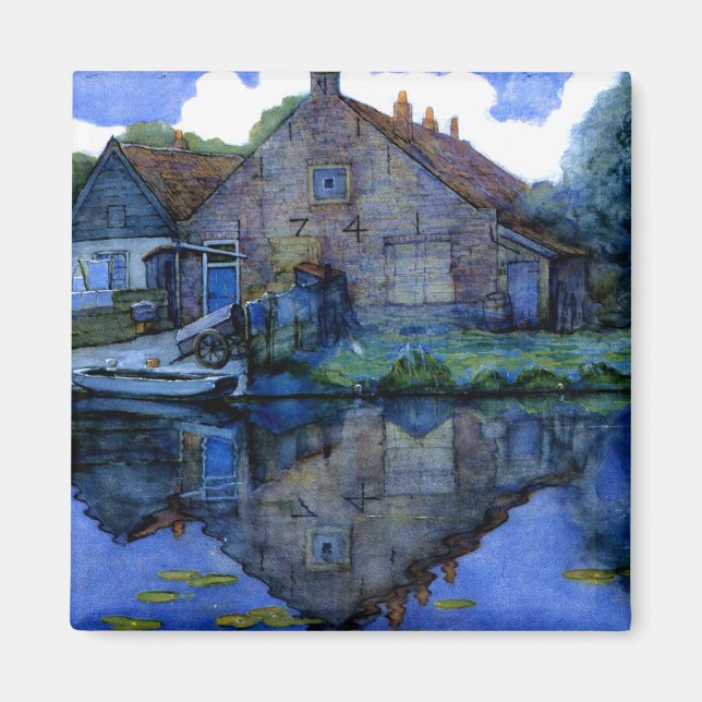 Aimant Mondrian - Maison sur la Gein (Devant)