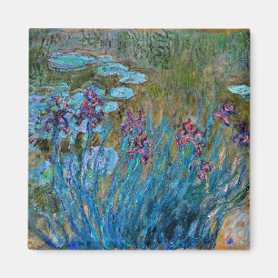 Aimant Monet - Irises et nymphes