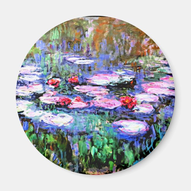 Aimant Monet - Los Nenufares (nénuphar) (Devant)