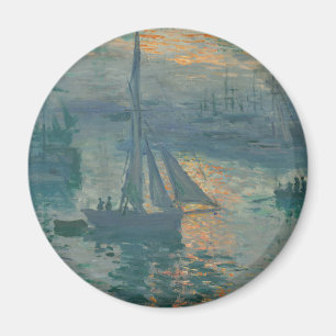 Aimant Monet Sunrise Marine Impressionnisme peinture