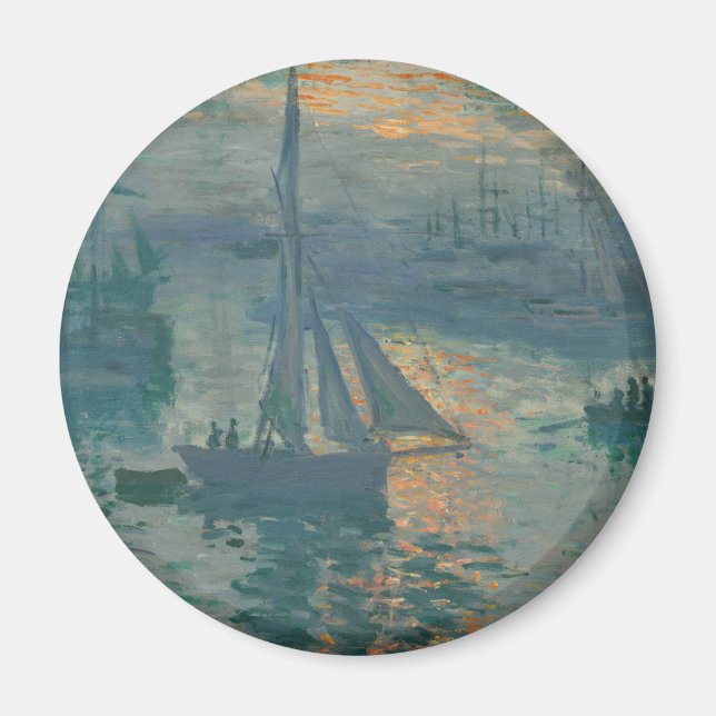 Aimant Monet Sunrise Marine Impressionnisme peinture (Devant)
