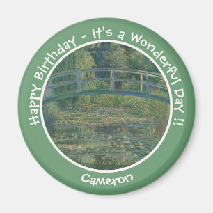 Aimant Monet's Water-Lily Pond et Footbridge Party Items