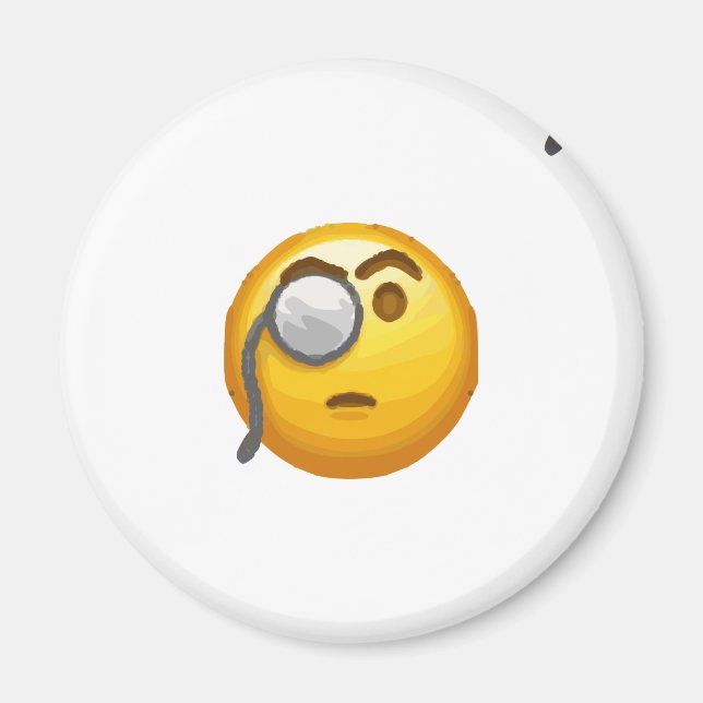 Aimant monocle émoji (Devant)
