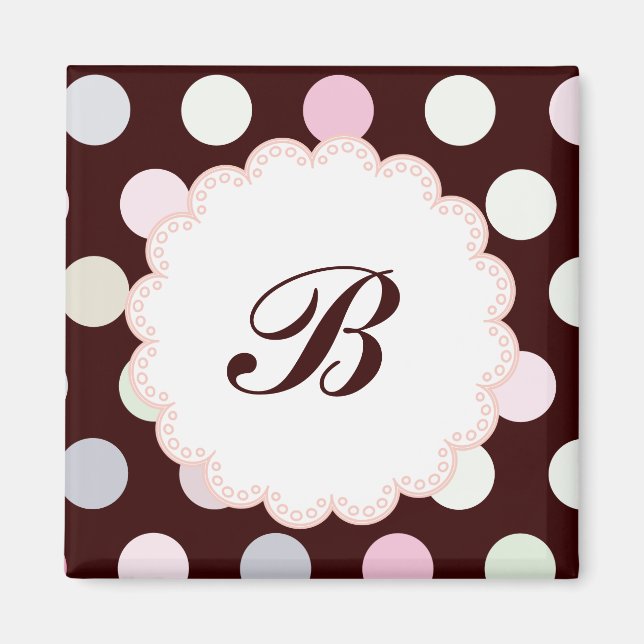 Aimant monogramme Bianca (Devant)