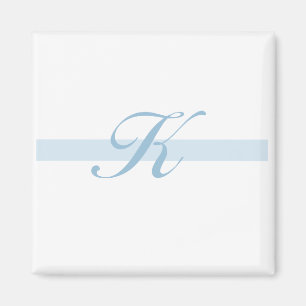 Aimant Monogramme bleu K