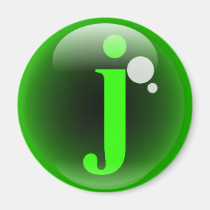 Aimant Monogramme bulle J