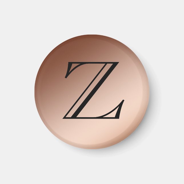 Aimant - Monogramme, Cuivre (Devant)