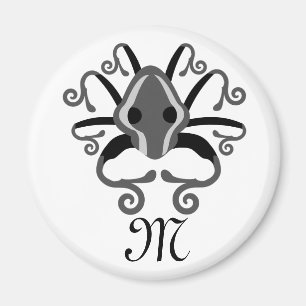 Aimant Monogramme de calmar gris