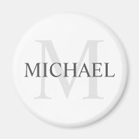 Monogramme et nom personnalisés classiques