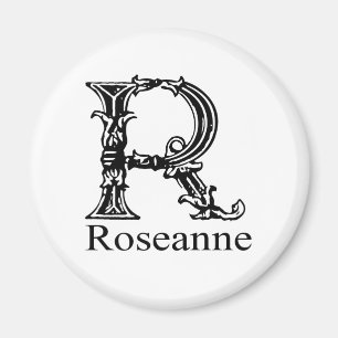 Aimant Monogramme fantaisie : Roseanne
