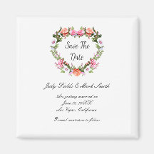 Monogramme Romantique Roses Floral Coeur Enregistr