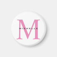 Monogramme Rose Votre Nom Cadeau Spécial Bien-Aimé
