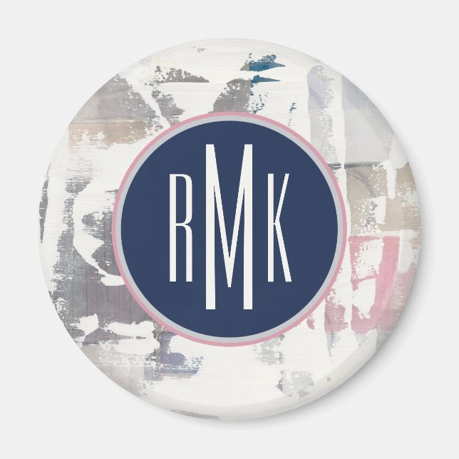 Aimant monogramme | White Out Crop (Devant)