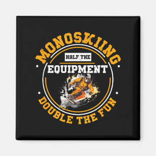 Aimant Monoskiing moitié équipement double la drôle monos