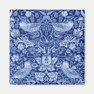 Aimant Monotone bleu de fraises Thief, William Morris