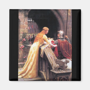 Aimant Monsieur Lancelot et Guinevere sur les escaliers