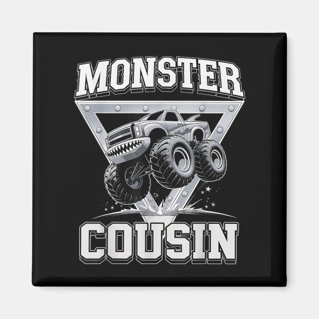 Aimant Monster Truck Cousin Fathers Day Monster Truck Are (Devant)