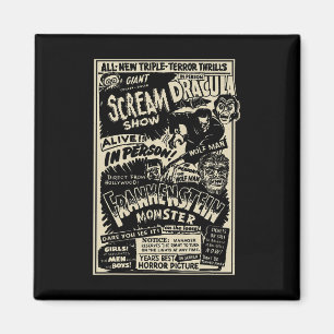 Aimant Monstre de film d'horreur Mummy Dracula Werewolf F