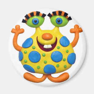 Aimant Monstre jaune repéré